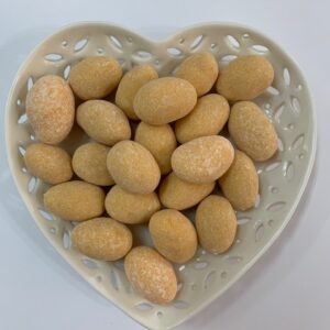 Cioccomandorla spolverato PESCA CARAMELLATA E AMARETTO