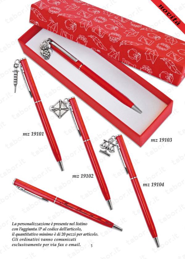 Penna con ciondolo facoltà