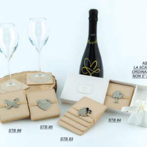 Set 4 sottobicchieri