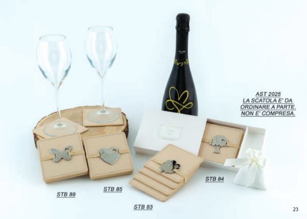 Set 4 sottobicchieri